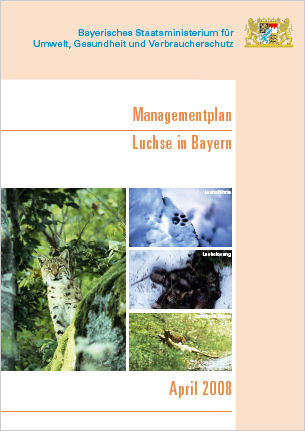 Luchsmanagementplan Cover des Luchsmanagementplans
