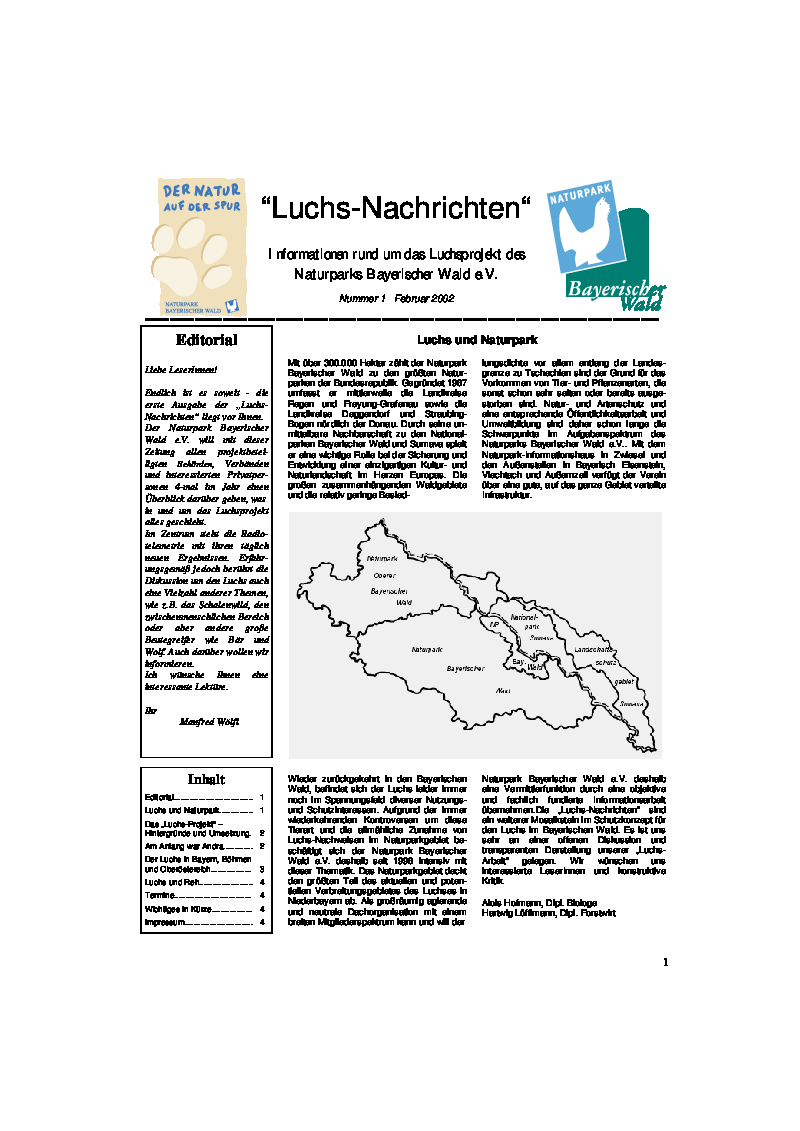 Luchs-Nachrichten 1
