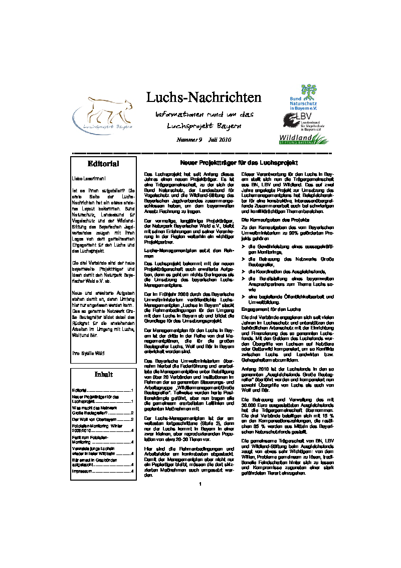 Luchs-Nachrichten 9